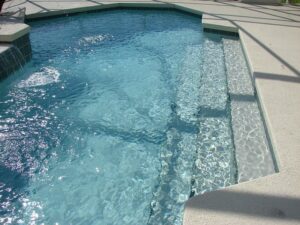 piscina azul